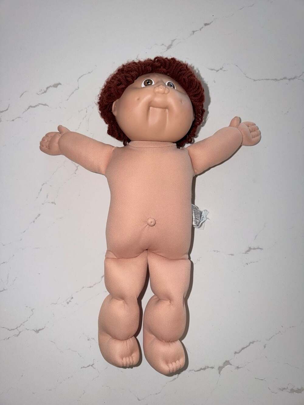 Vintage Cabbage Patch Kids Xavier Roberts Soft Body Plush Boy Doll Red Auburn Ya